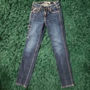 Ariat Perfect Rise Slim Women’s Jeans Size 2R Dark Wash 28x32 Utility Pocket
